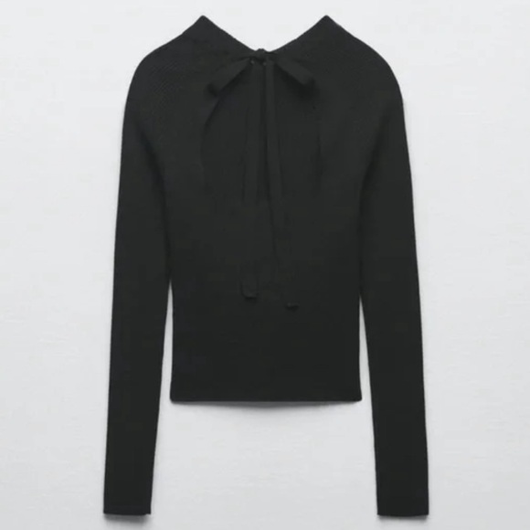 NWT Zara Cut Out Open Back Top Size L - Picture 9 of 12